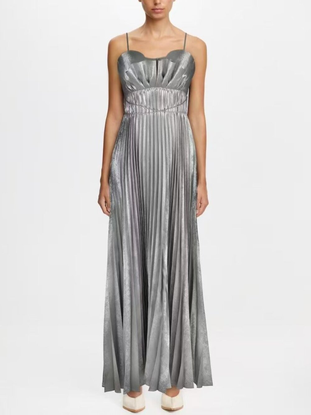 NEW Acler Kelsale Maxi Dress Gown Dark Silver Party Cocktail Wedding Event